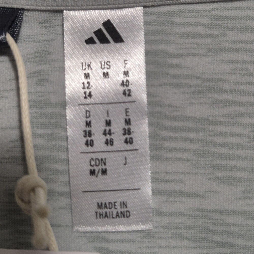 NWT ADIDAS Women's Gray Sleeveless Jacquard  Polo-ultimate Top...Size:M - Picture 10 of 11